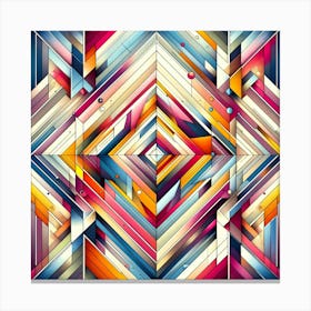 Abstract Geometric Pattern 2 Canvas Print