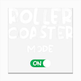 Rollercoaster Enthusiast Amusement Park Roller Coaster Canvas Print