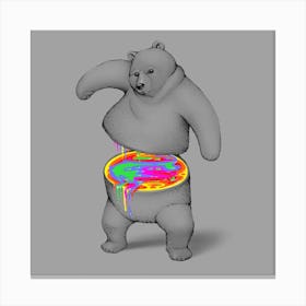 Rainbow Bear Canvas Print