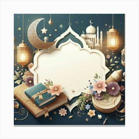 Muslim Holiday Background 7 Canvas Print
