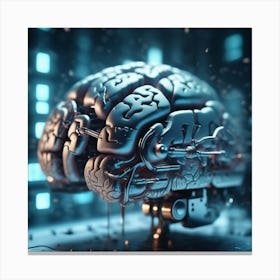 Futuristic Brain 10 Canvas Print