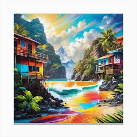 House On The Beach 1 Canvas Print