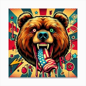 Bear Art Canvas Print