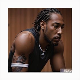 Kawhi Leonard AI Canvas Print