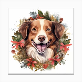 Christmas Dog Canvas Print