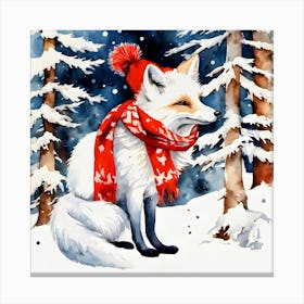 Winter Fox Canvas Print