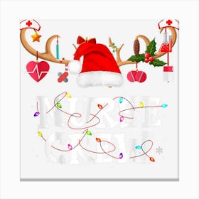 Nurse Crew Santa Favorite Christmas Canvas Print