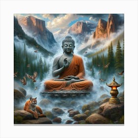 Buddha on the Peak Canvas Print