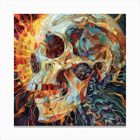 Skull Of The Sun Canvas Print