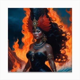 Fire Queen 2 Canvas Print