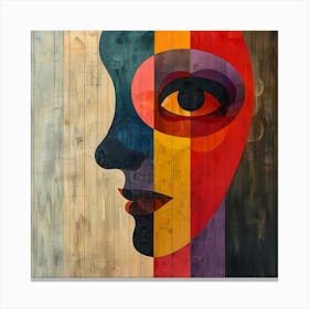Face Of A Woman - colorful cubism, cubism, cubist art,    abstract art, abstract painting  city wall art, colorful wall art, home decor, minimal art, modern wall art, wall art, wall decoration, wall print colourful wall art, decor wall art, digital art, digital art download, interior wall art, downloadable art, eclectic wall, fantasy wall art, home decoration, home decor wall, printable art, printable wall art, wall art prints, artistic expression, contemporary, modern art print, Canvas Print