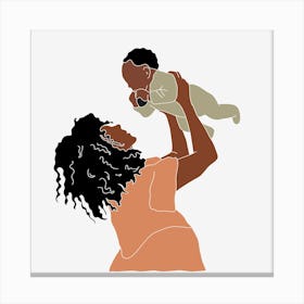 Mother And Child 7 Canvas Print