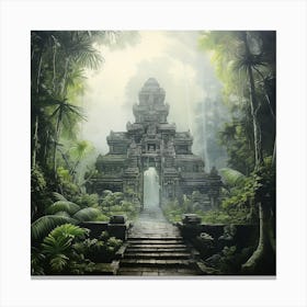 Temple In The Jungle 14 Canvas Print