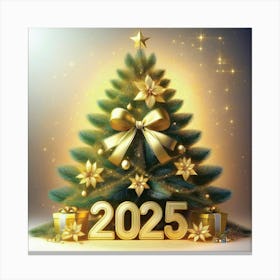 2025 Christmas Tree 7 Canvas Print