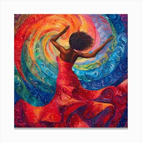 Dancer By Person Canvas Print