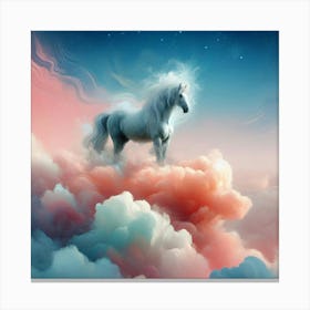 Unicorn In The Clouds 7 Canvas Print