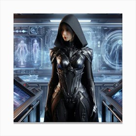 Futuristic Woman Canvas Print