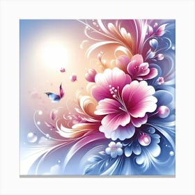 Floral Wallpaper 5 Canvas Print