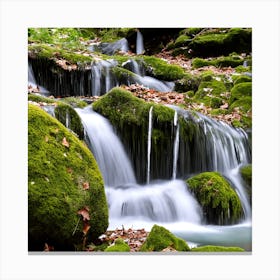 Waterfall In The Forest 2 Canvas Print