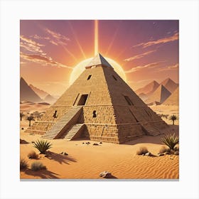 Pyramid Of Giza Canvas Print