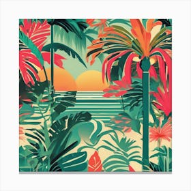 Tropical Background 1 Canvas Print