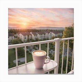 Sunrise On The Balcony 5 Canvas Print