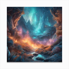 Fantasy Landscape Painting Canvas Print