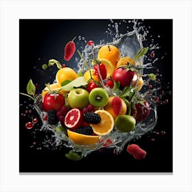 Fruit Splash 9 Canvas Print