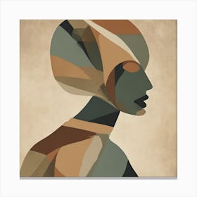 Abstract Portrait Of A Woman Canvas Print