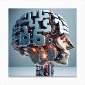 Human Brain - Brain Stock Videos & Royalty-Free Footage Canvas Print