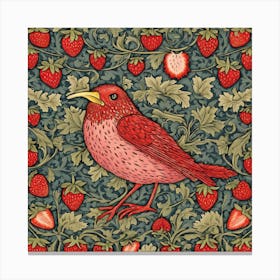 William Morris, Strawberry Thief 4 Canvas Print