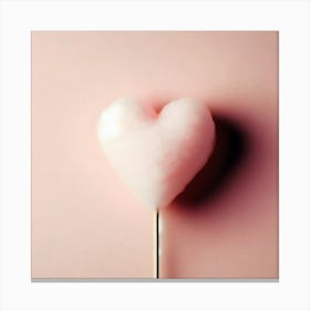 Heart Shaped Cotton Candy 1 Canvas Print