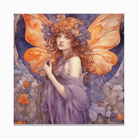 Purple fairy Canvas Print