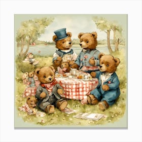 Teddy Bear Picnic Canvas Print