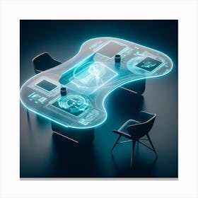 Futuristic Table 1 Canvas Print