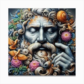 God Of The Sea Canvas Print