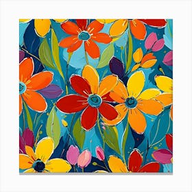 Colorful Flowers 20 Canvas Print