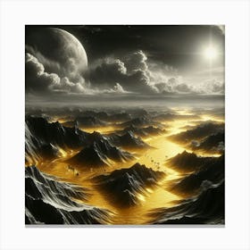 Golden Landscape 1 Canvas Print