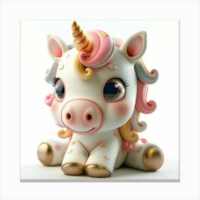 Unicorn Figurine 14 Canvas Print