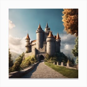 Castle Stock Videos & Royalty-Free Footage Canvas Print