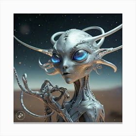 Alien Realistic image Canvas Print