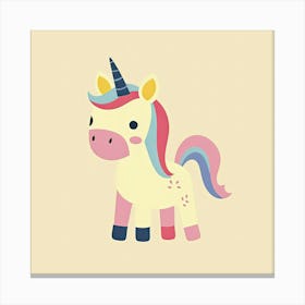 Charming Illustration Unicorn 1 Canvas Print