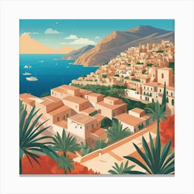 Graphic Design Palermo Art 1 Canvas Print