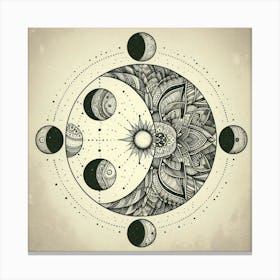 Yin Yang Symbol 4 Canvas Print