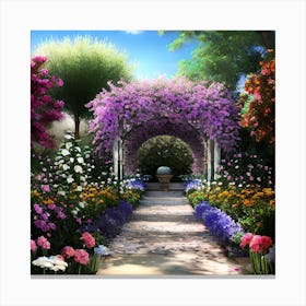 Garden Path Canvas Print