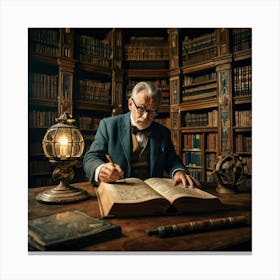 The Librarian Canvas Print