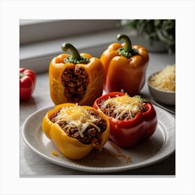 Stuffed Peppers Canvas Print