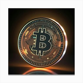 Bitcoin Coin 4 Canvas Print