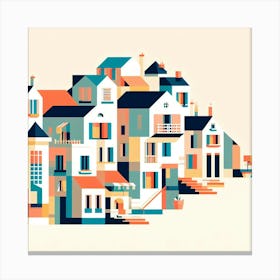 City Of Houses Canvas Print