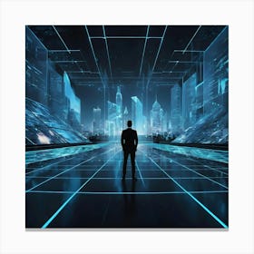 Futuristic City 25 Canvas Print